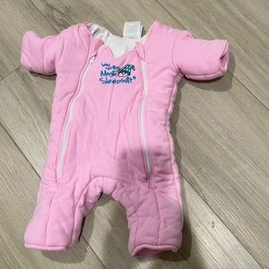Baby Merlin Magic Sleep suit pink
